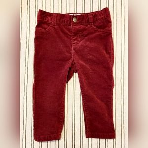 OldNavy boys 12-18m skinny Marron corduroy pants